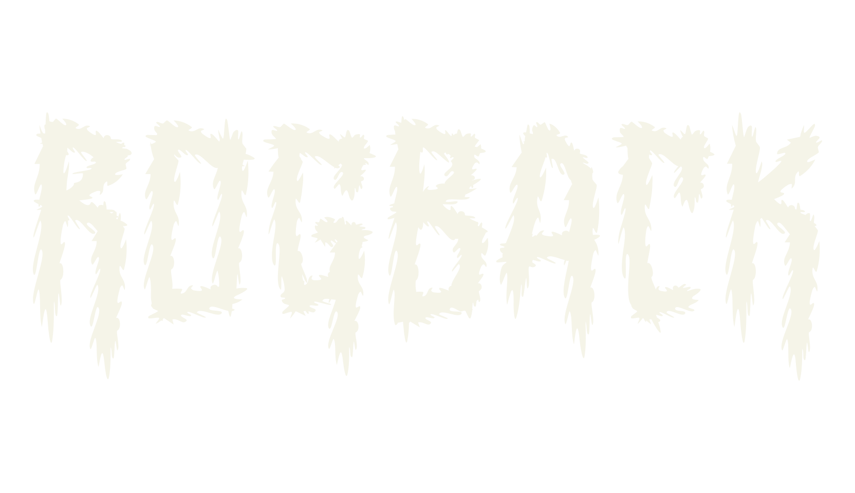 ROGBACK, death metal font preview