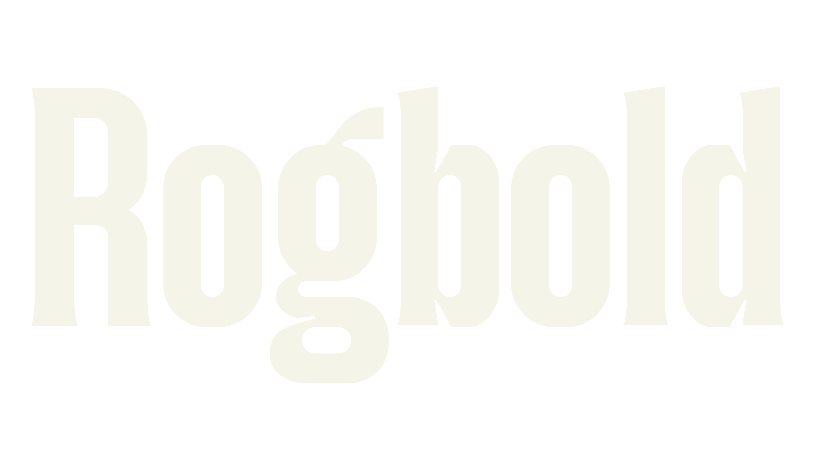 Rogbold, condensed font preview