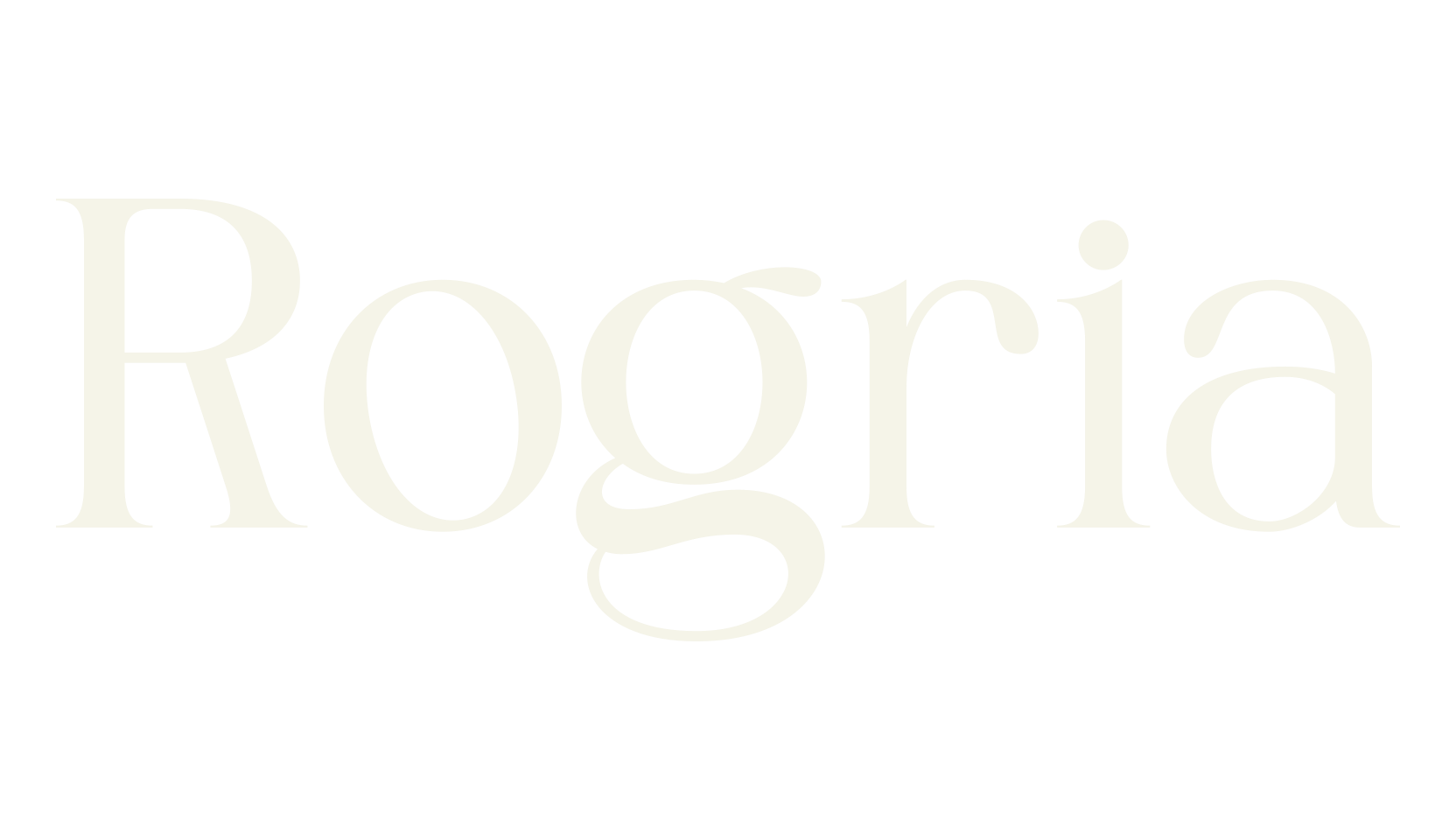 Rogria, serif font preview