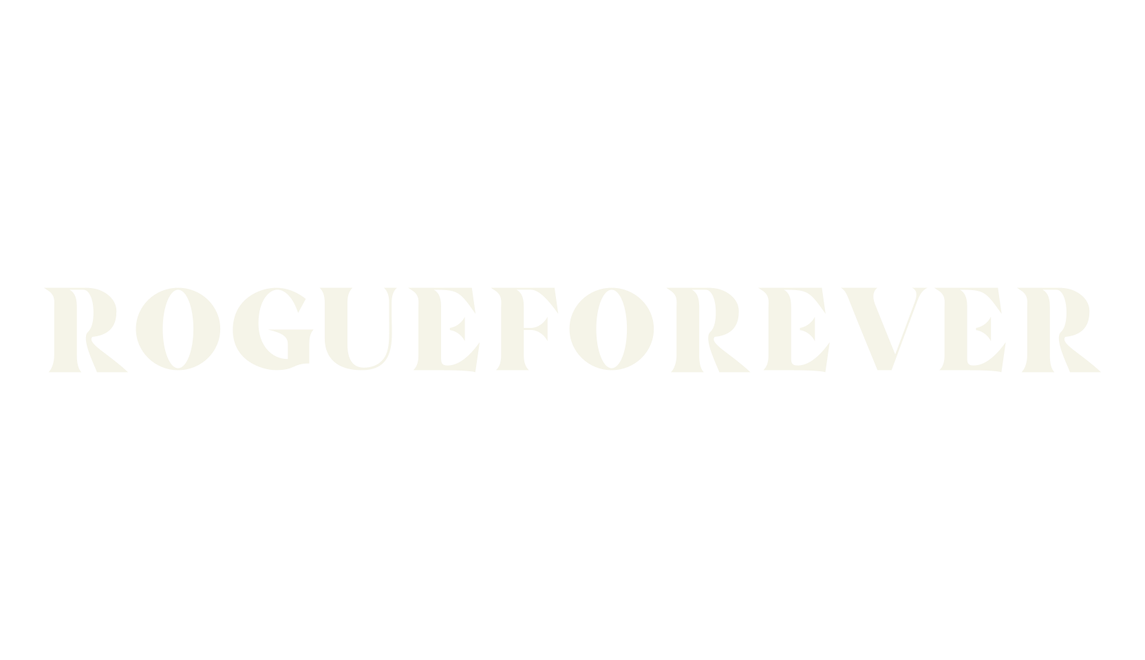 rogueforever, bold font preview