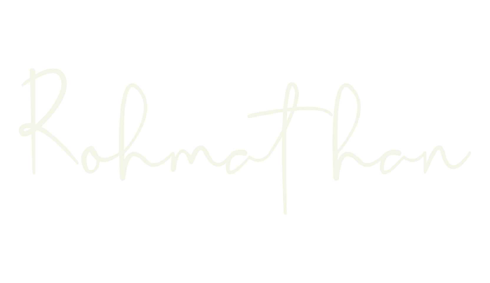 Rohmathan, cursive font preview