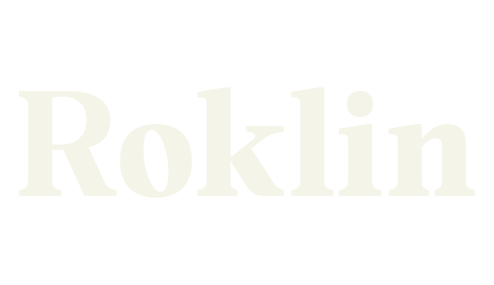 Roklin, fancy font preview