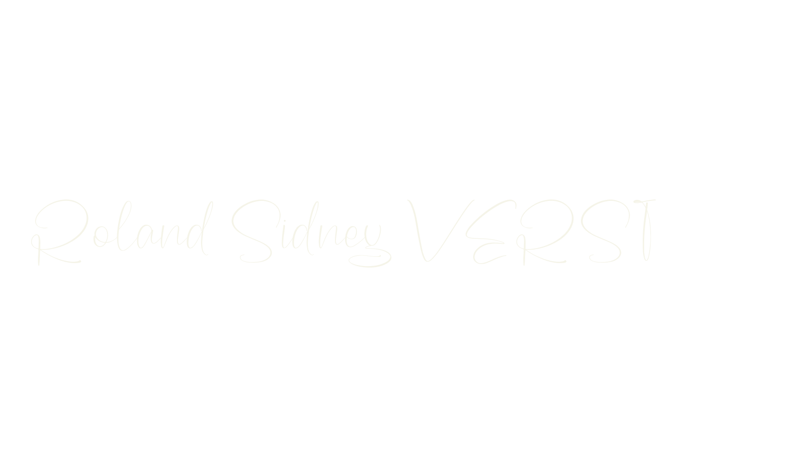 Roland Sidney VERSION, script font preview