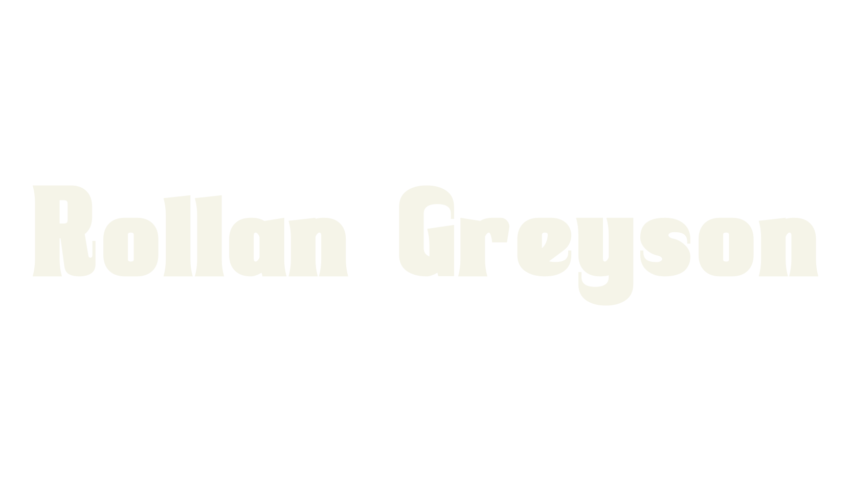 Rollan Greyson, restaurant font preview