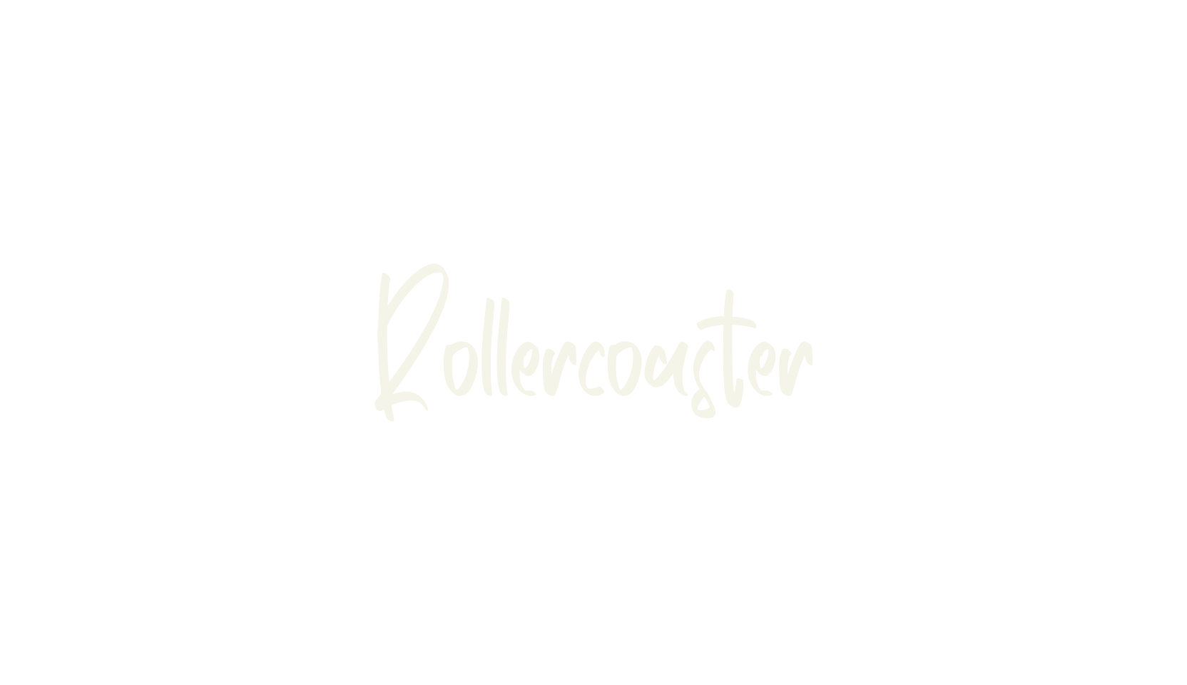 Rollercoaster, script font preview