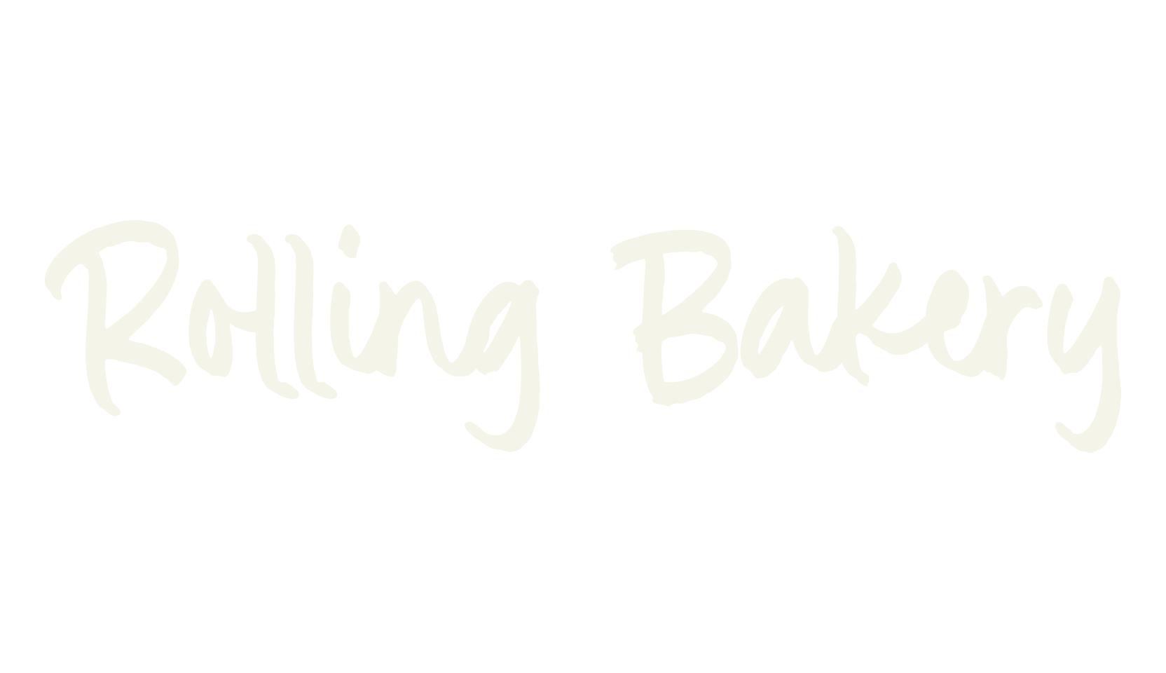 Rolling Bakery, lettering font preview