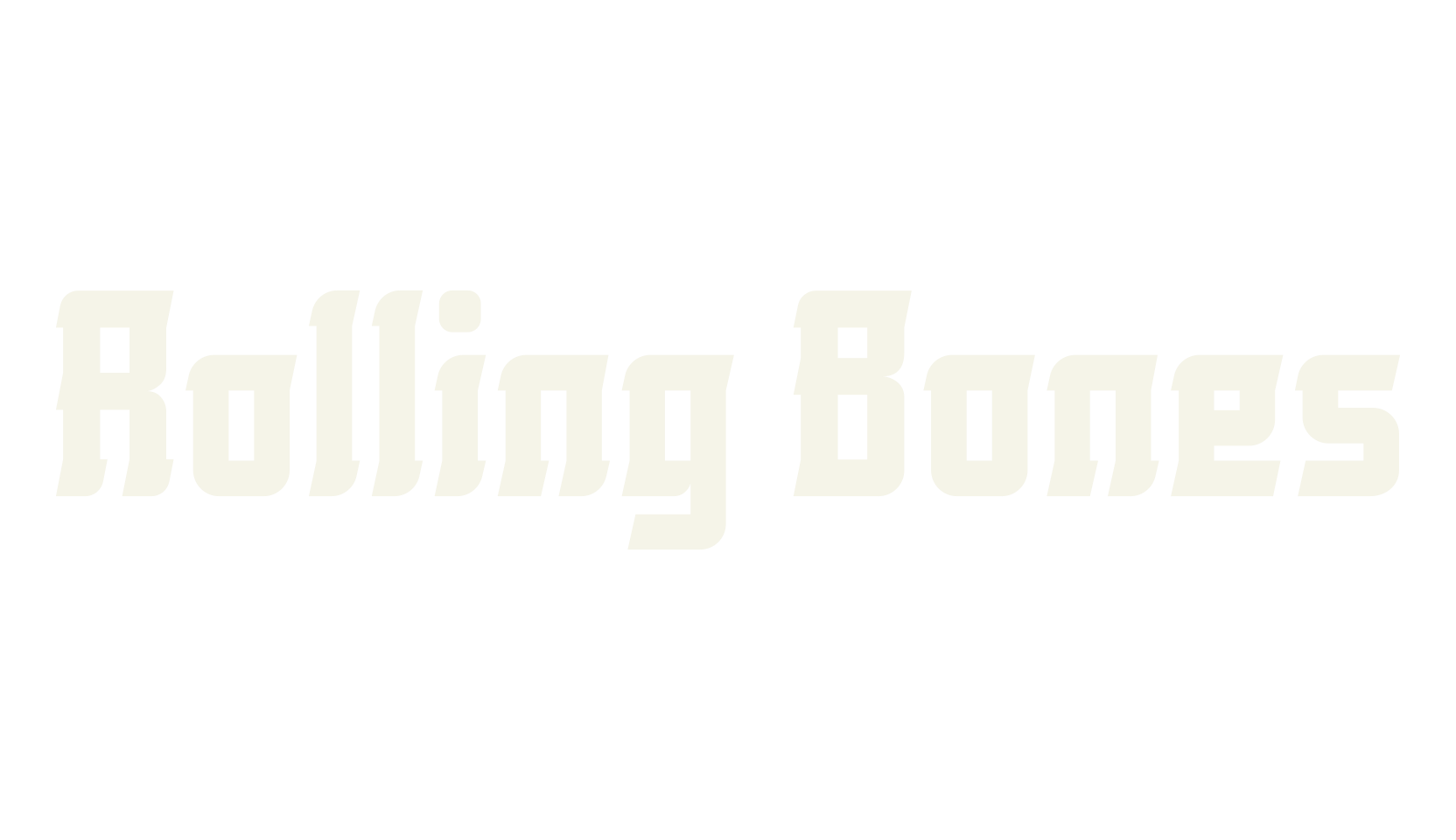 Rolling Bones, serif font preview