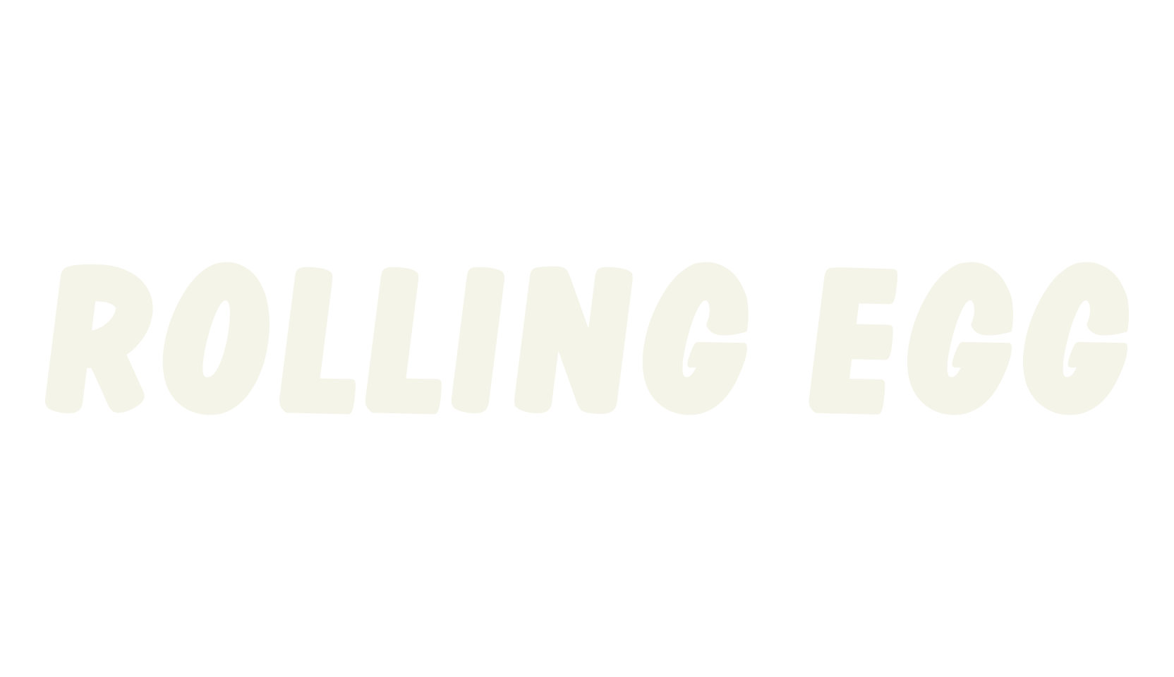 Rolling Egg, fancy font preview