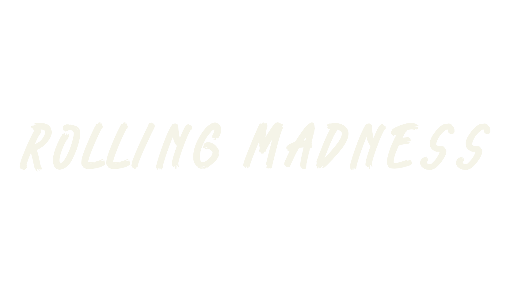 Rolling Madness, script font preview