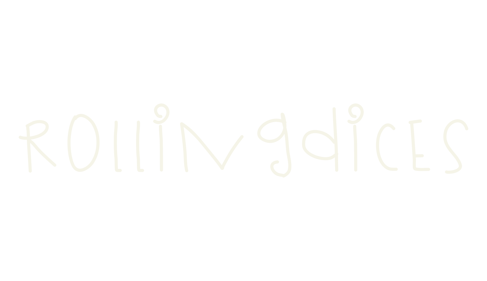 RollingDices, handwritten font preview