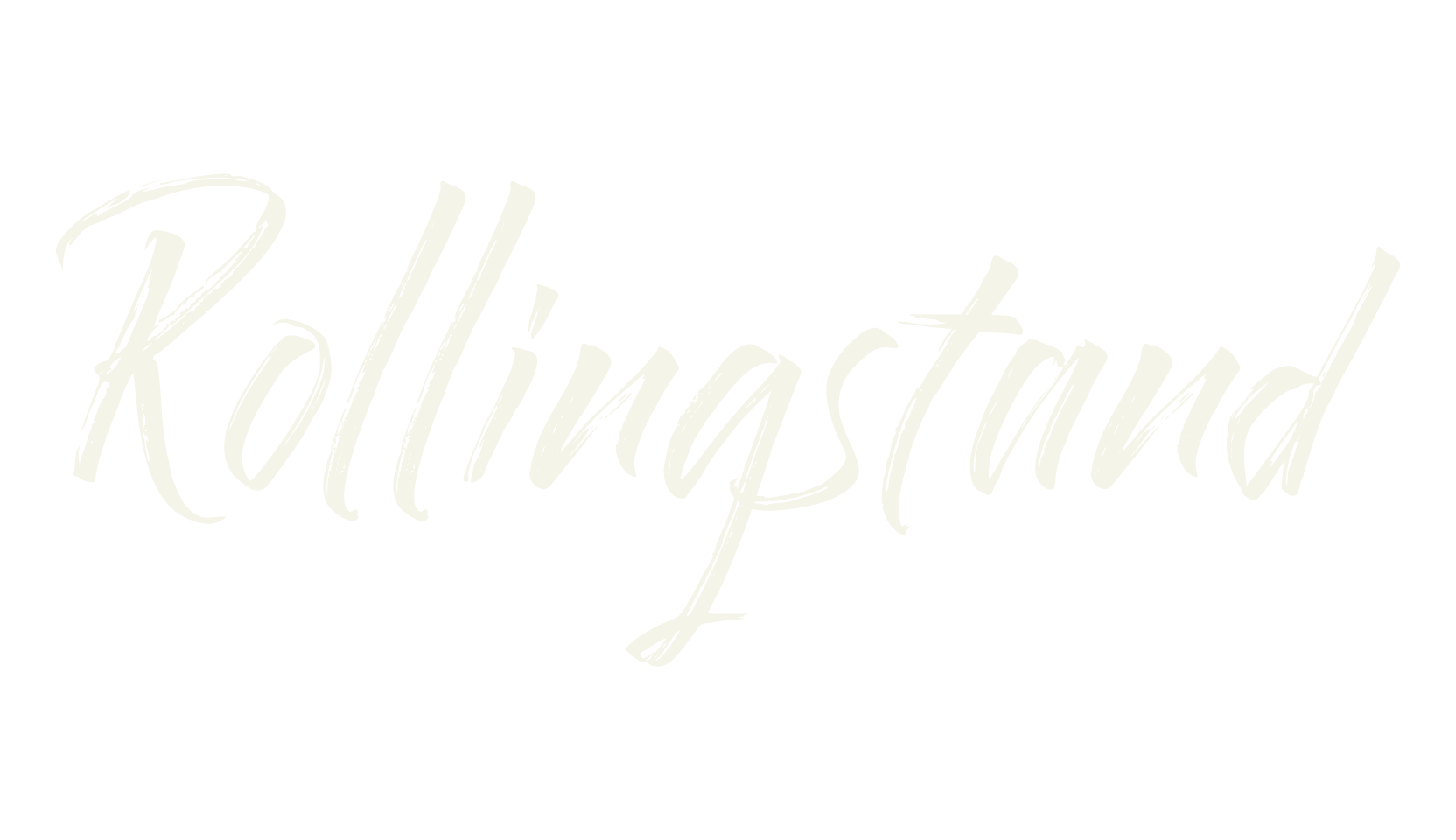 Rollingstand, cursive font preview