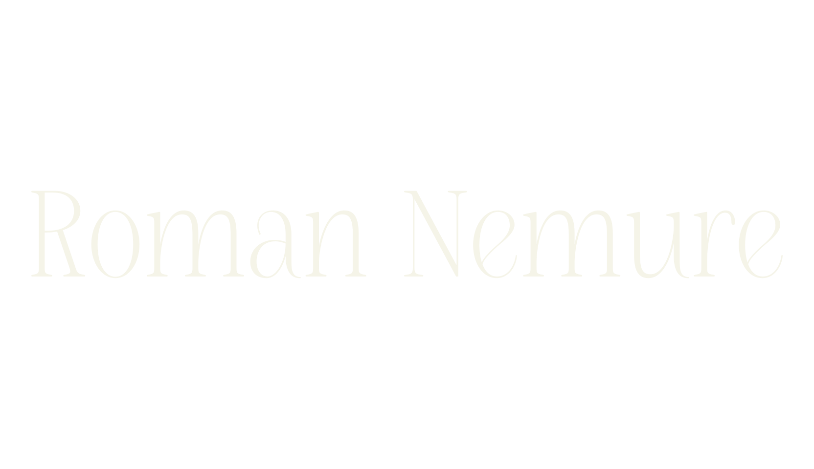 Roman Nemure, cursive font preview