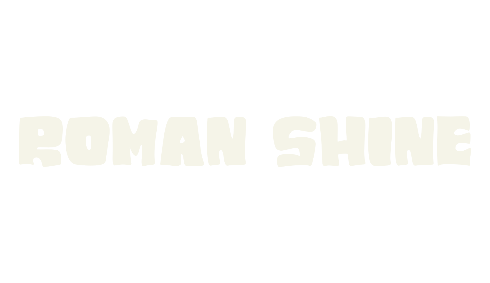 ROMAN SHINE, esports font preview