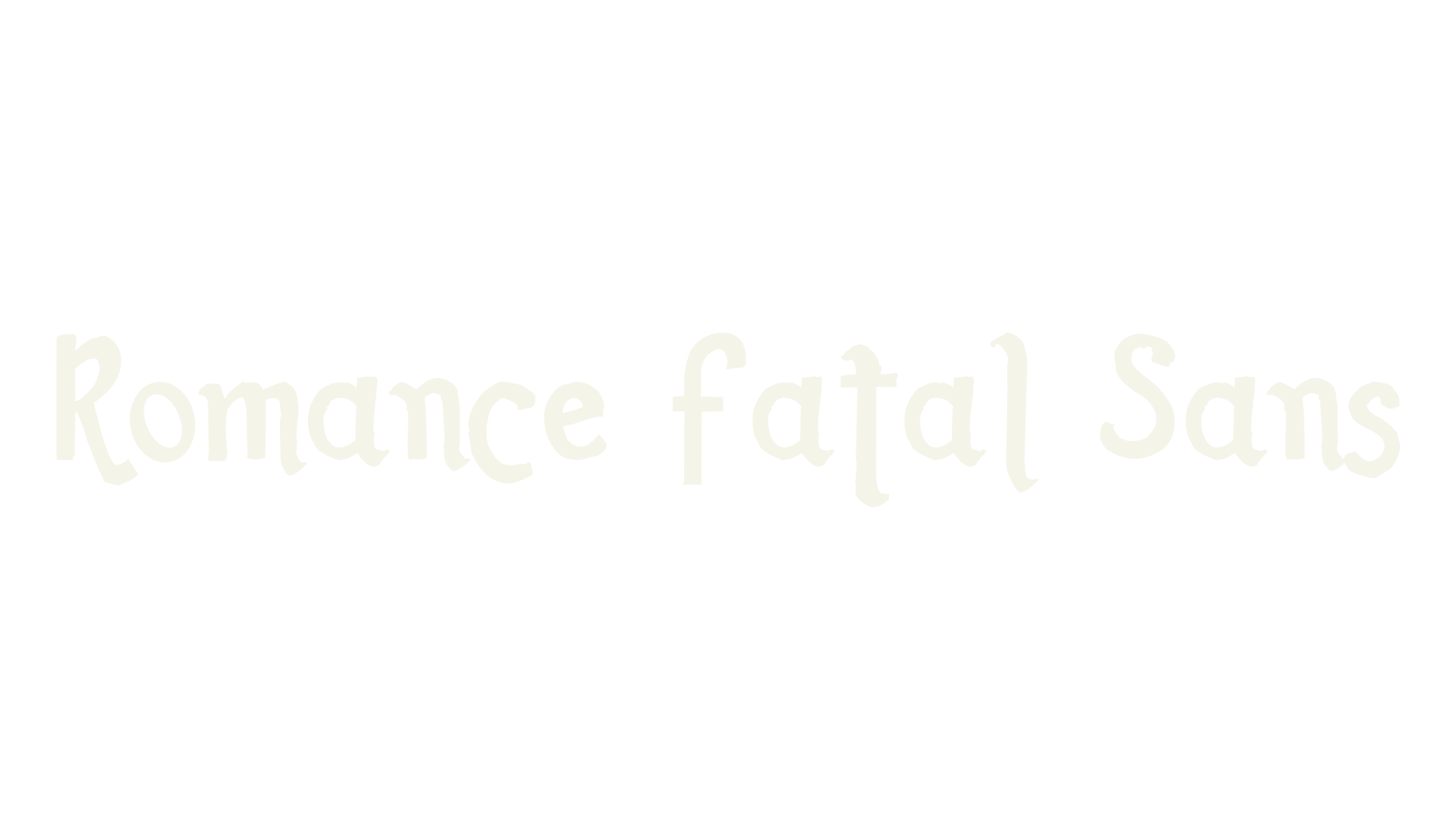 Romance Fatal Sans, romance fatal font preview
