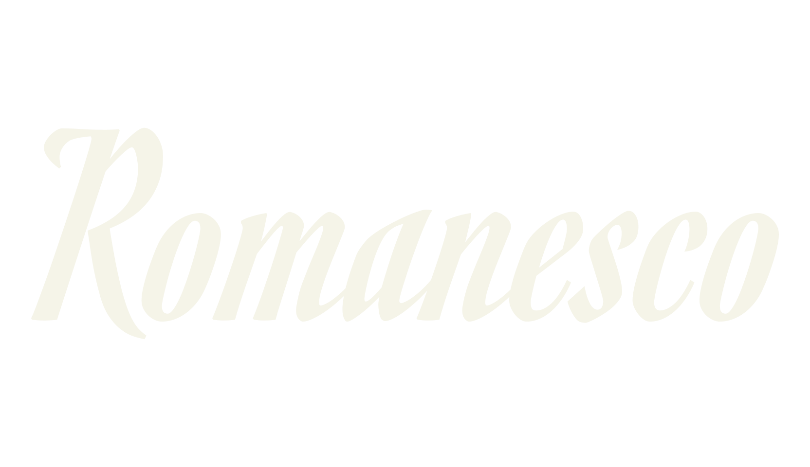 Romanesco, fashion script font preview