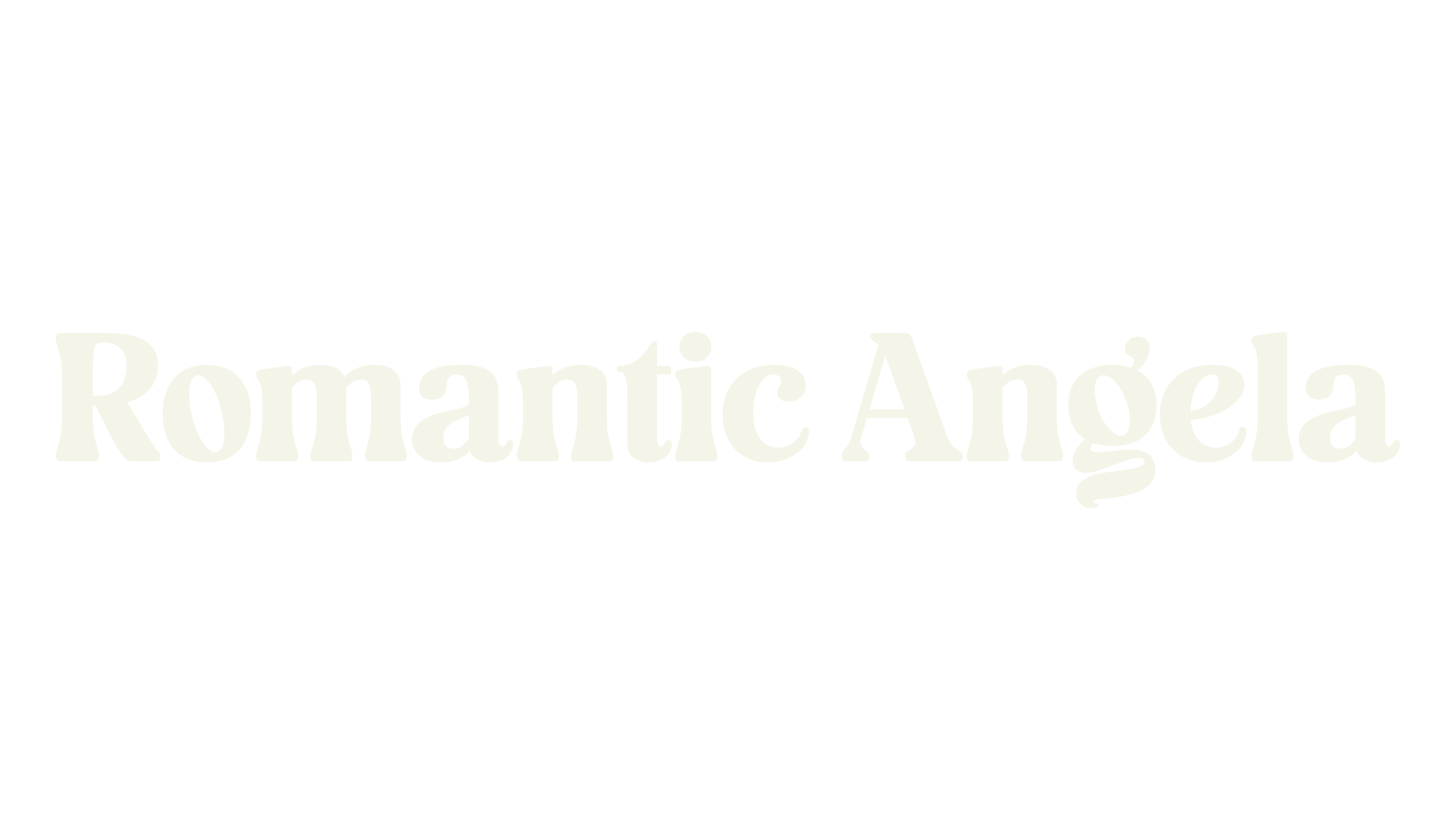 Romantic Angela, modern font preview