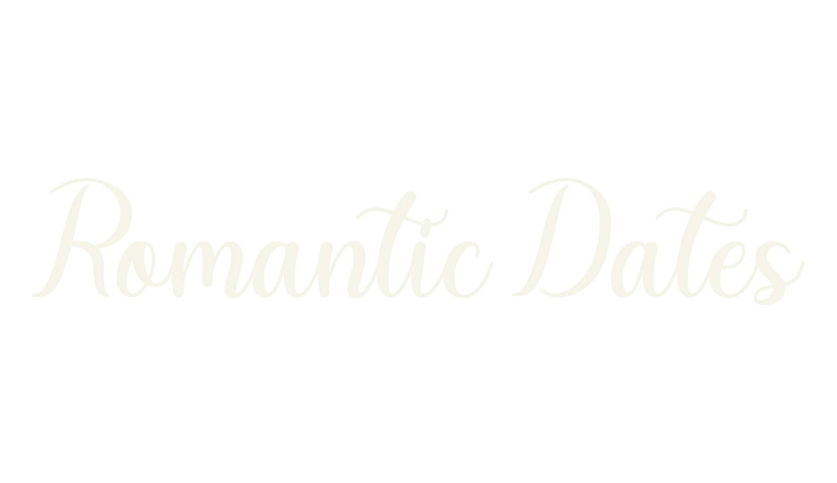Romantic Dates, fashion script font preview