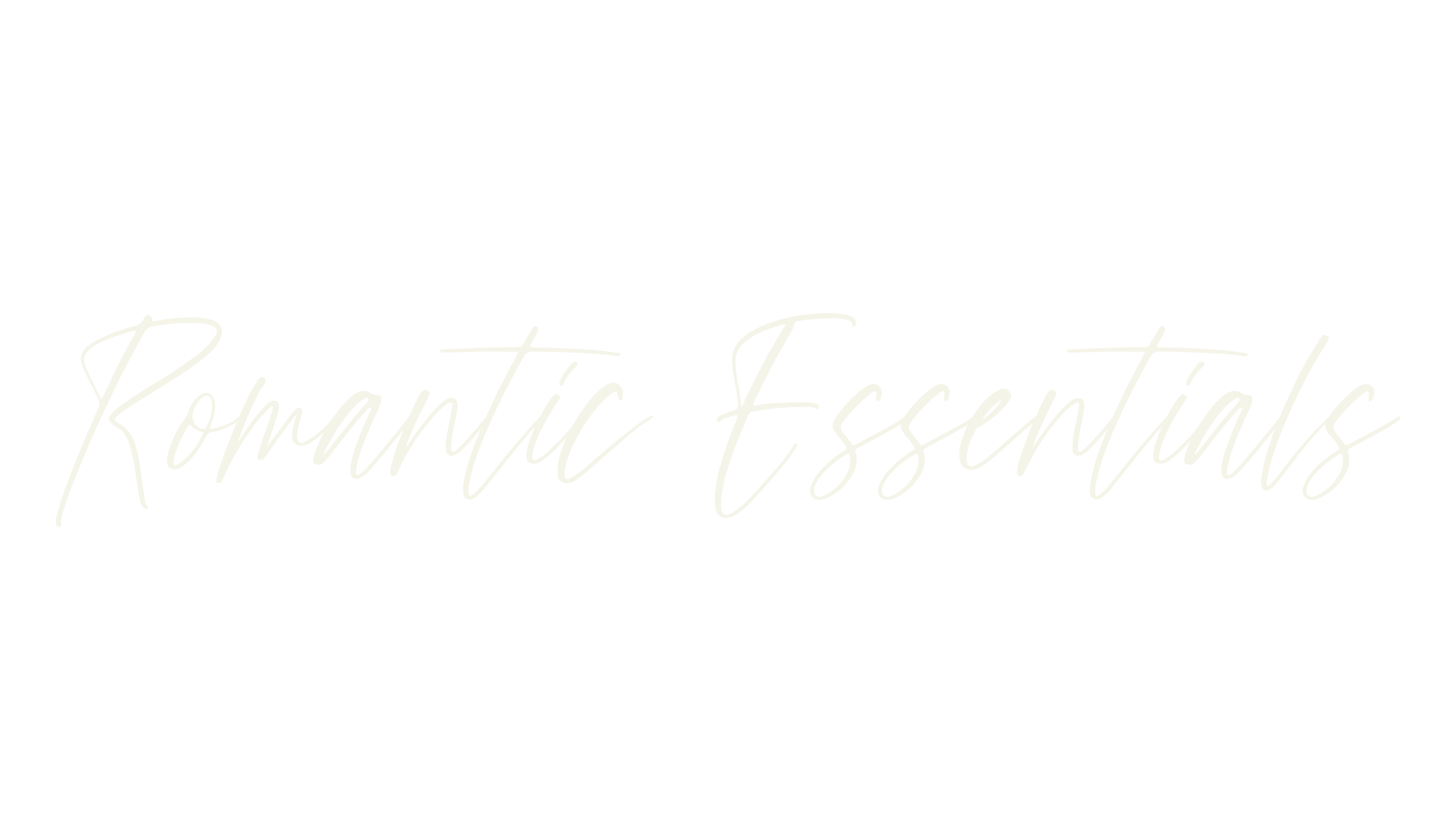 Romantic Essentials, lettering font preview
