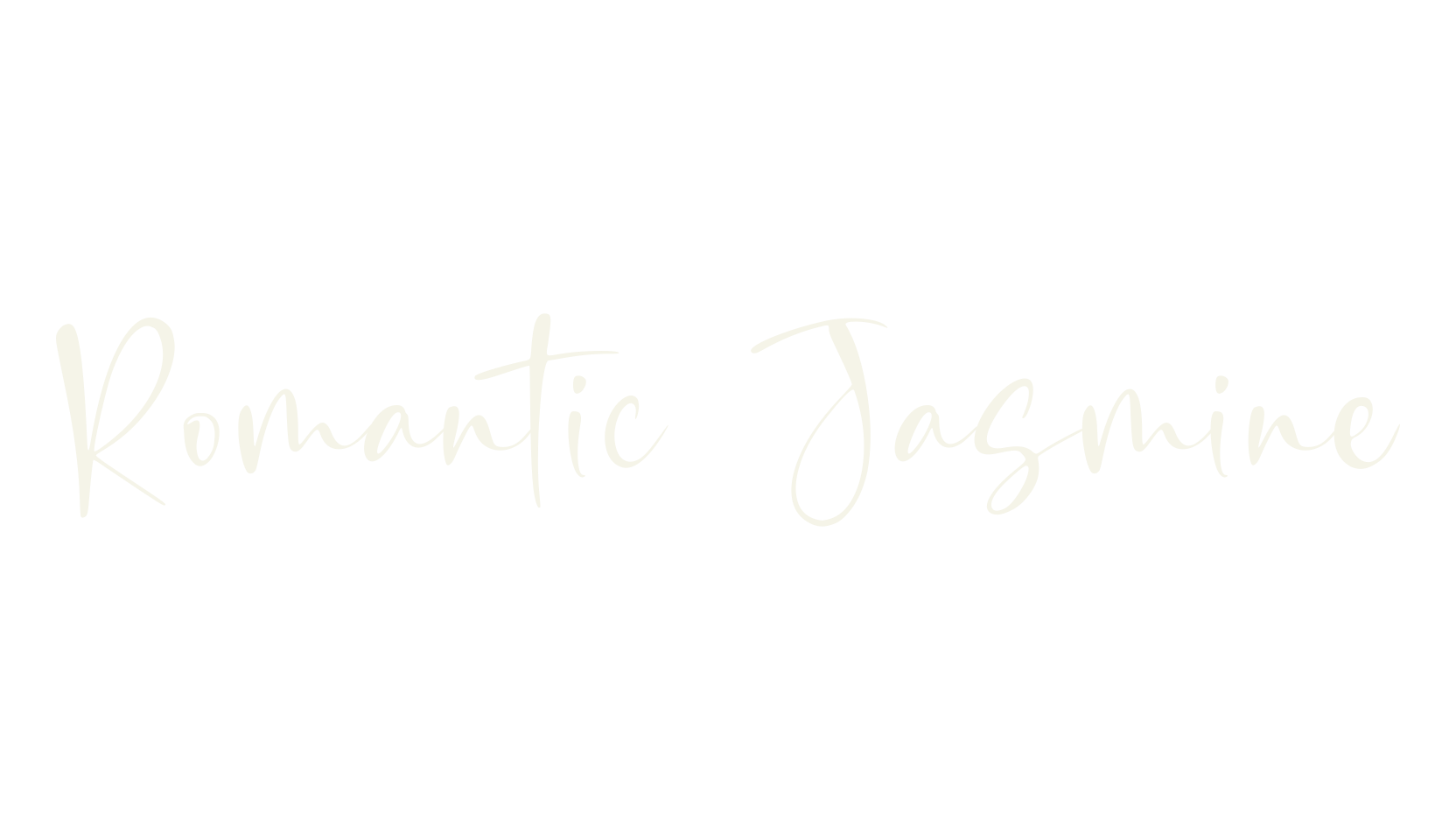 Romantic Jasmine, cursive font preview