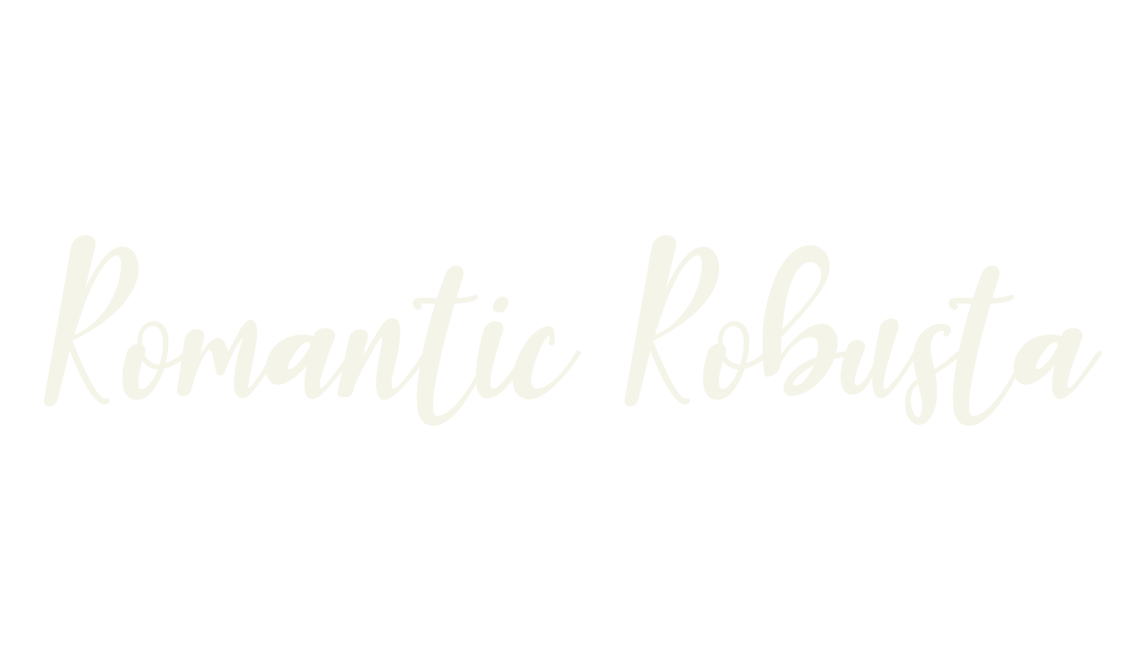 Romantic Robusta, calligraphy font preview