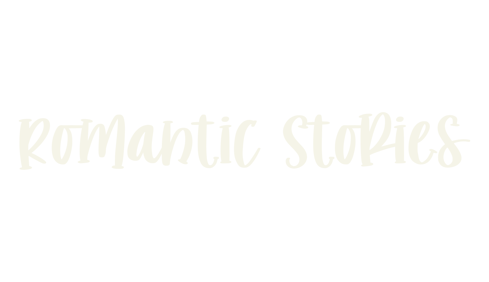 Romantic Stories, cute font preview