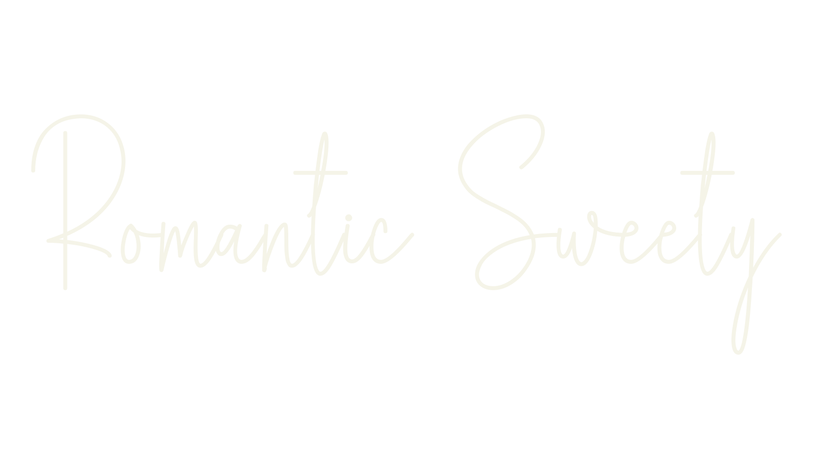 Romantic Sweety, script font preview