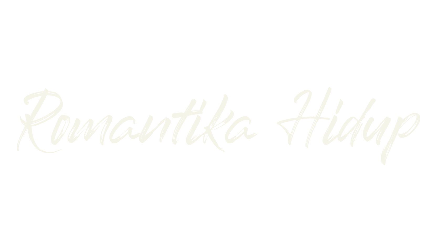 Romantika Hidup, hand drawn font preview