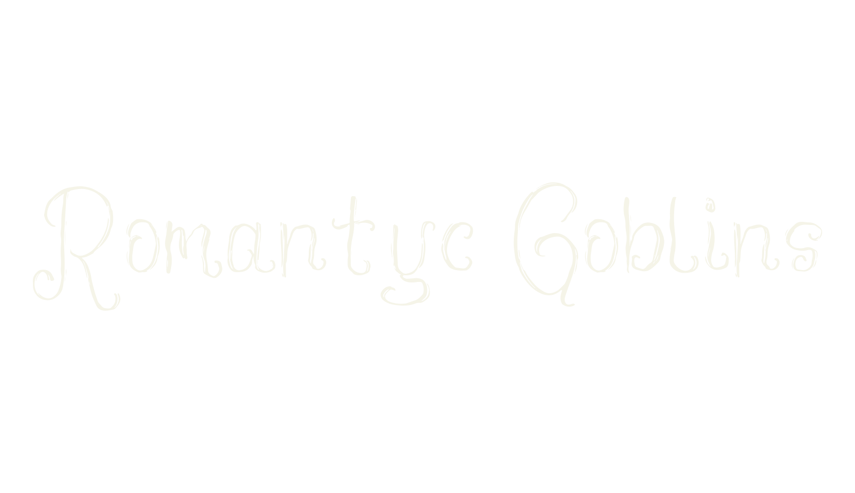 Romantyc Goblins, script font preview