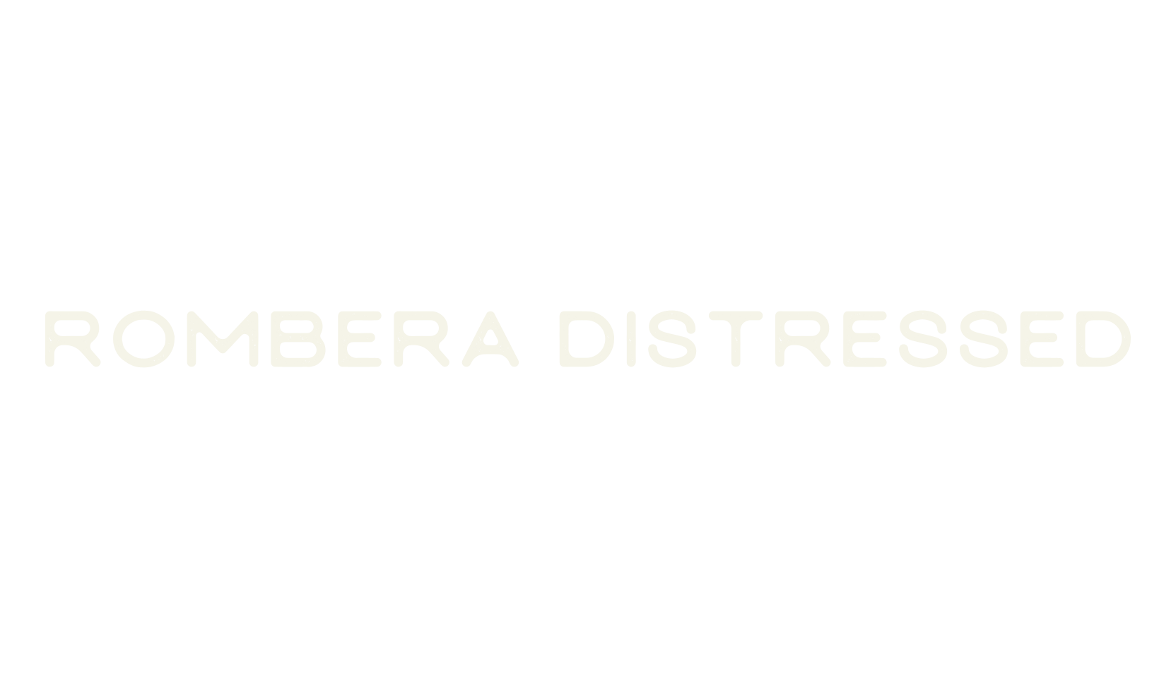 Rombera Distressed, distressed font preview
