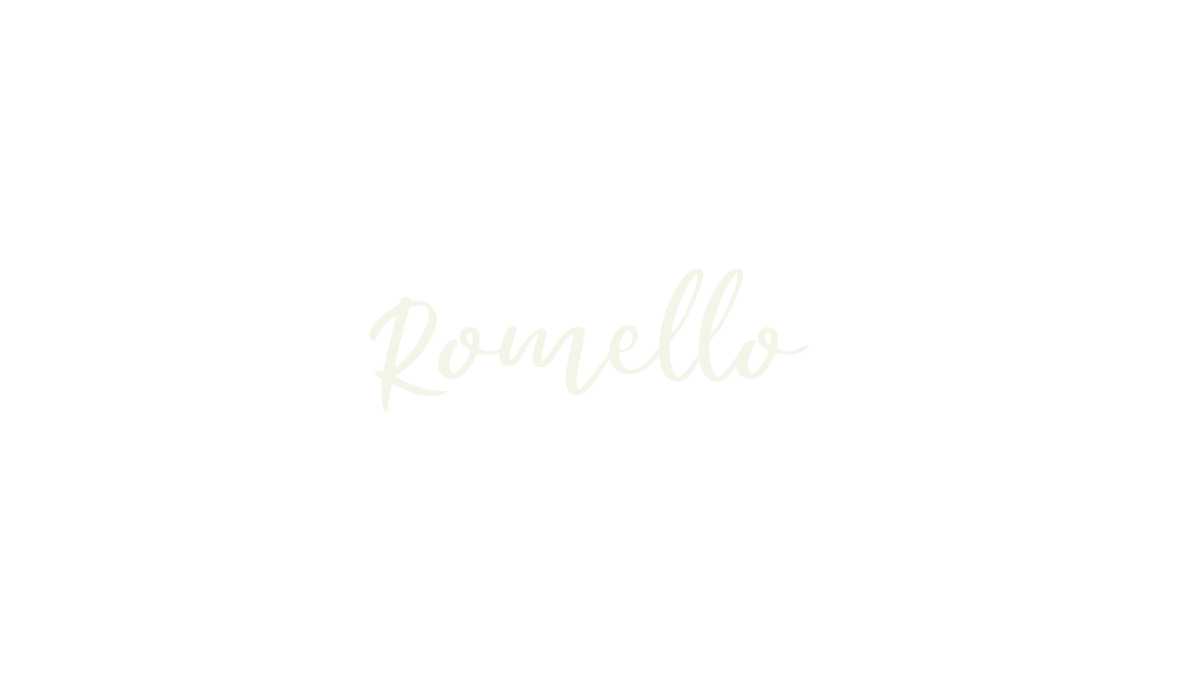 Romello, cursive font preview