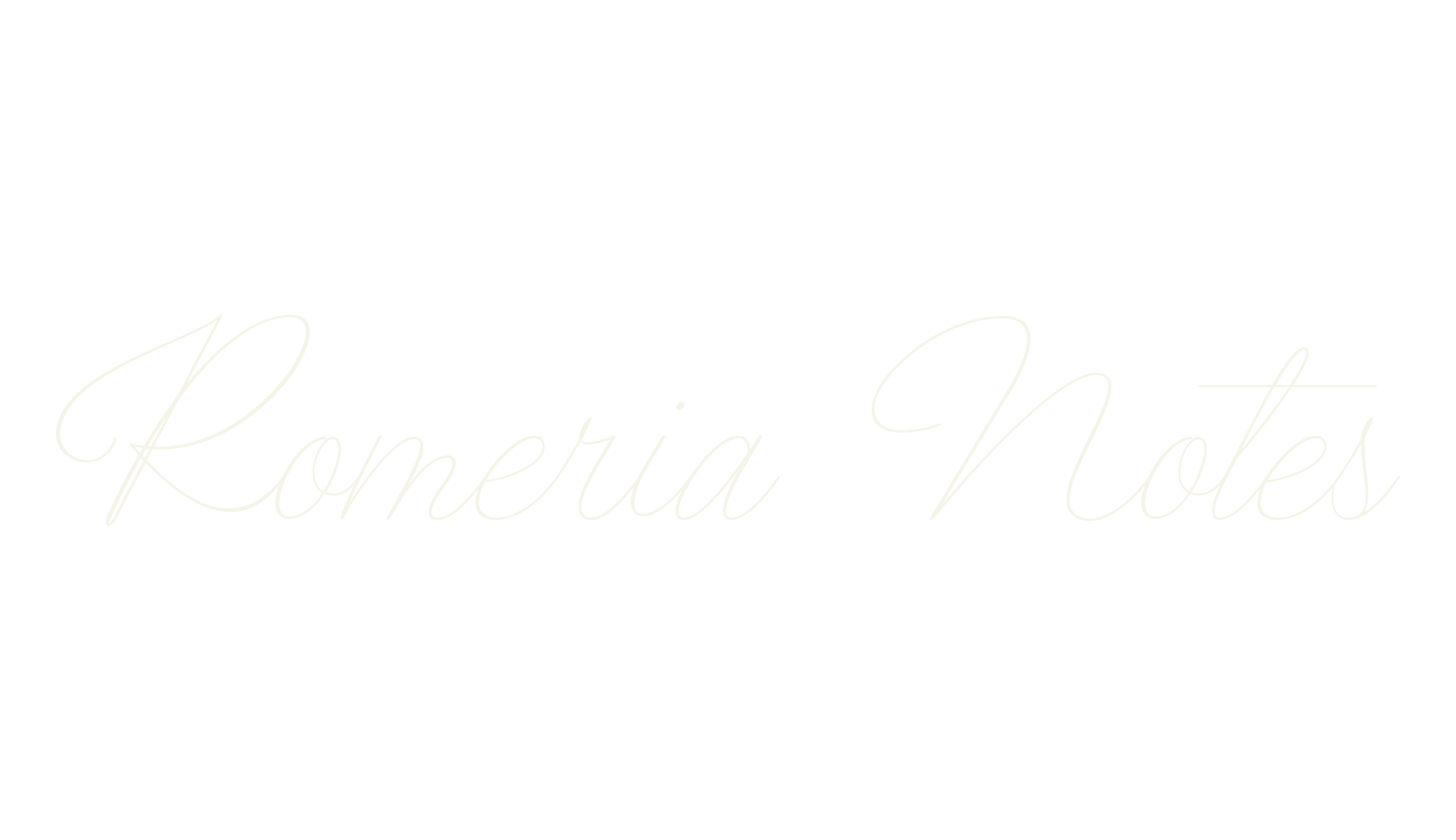 Romeria Notes, fashion script font preview