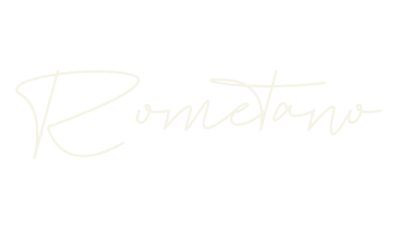 Rometano, signature font preview