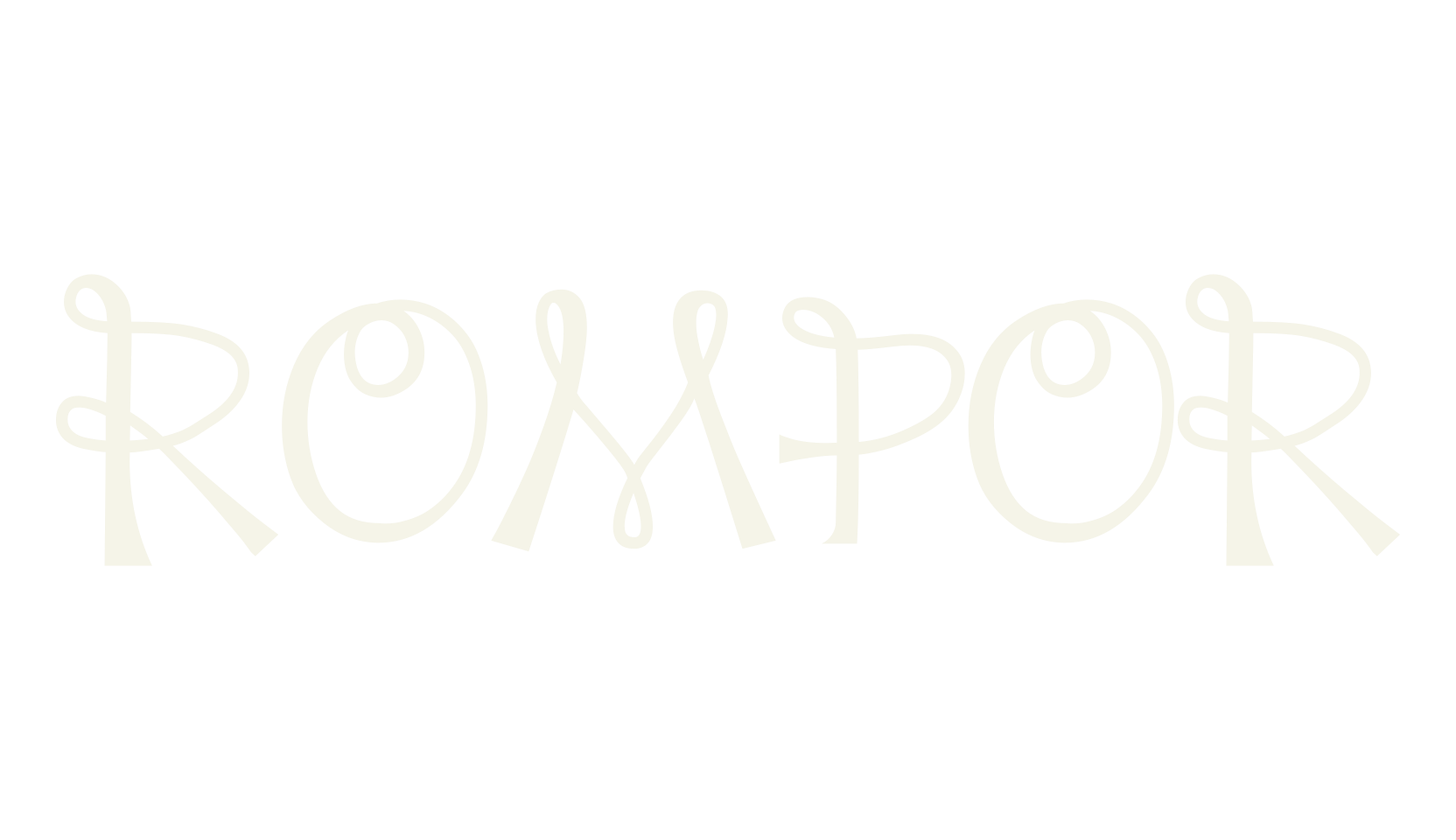ROMPOR, script font preview