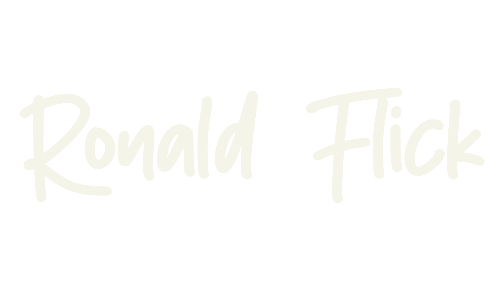 Ronald Flick, whimsical font preview