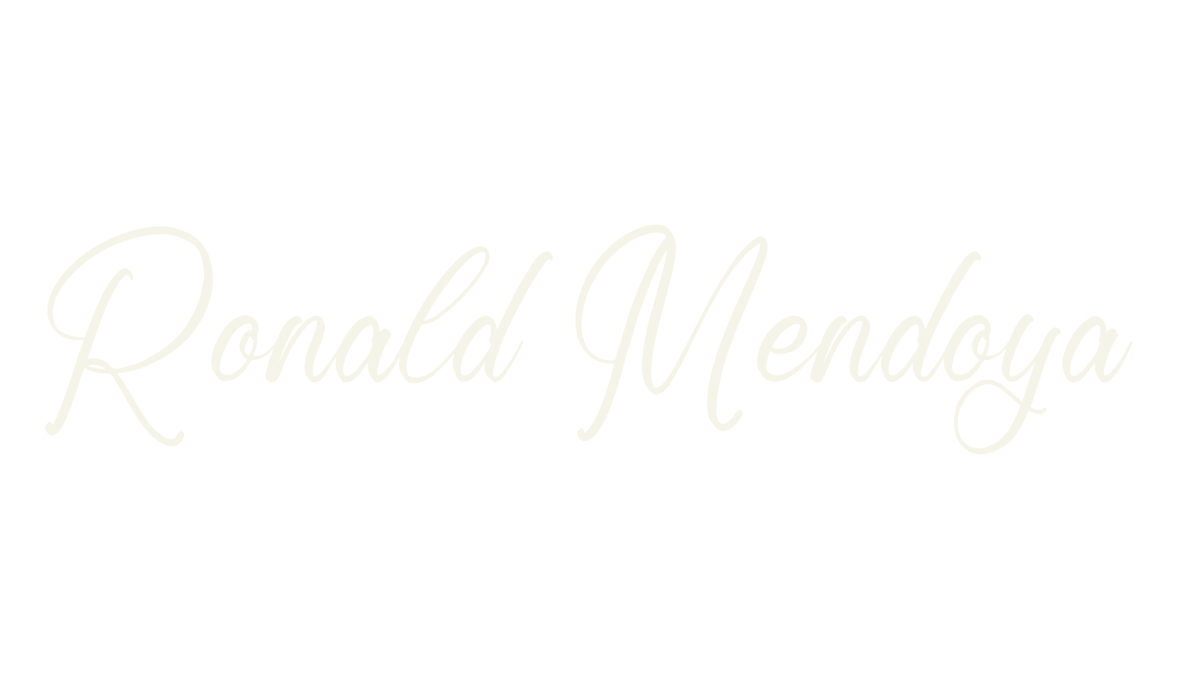 Ronald Mendoya, script font preview
