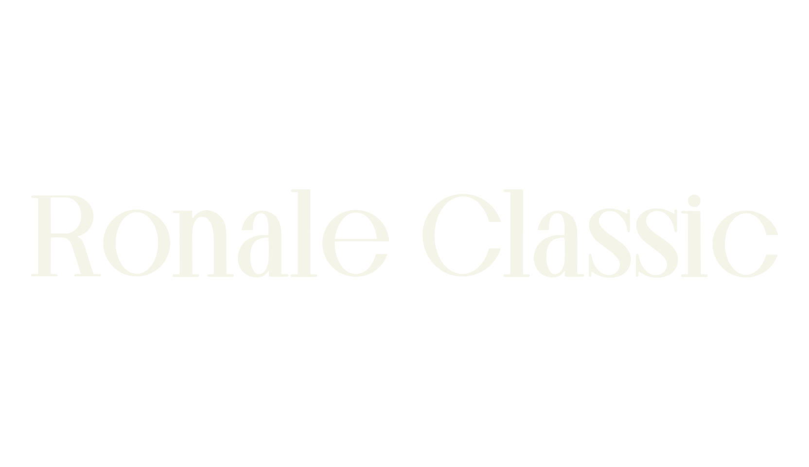 Ronale Classic, classic font preview