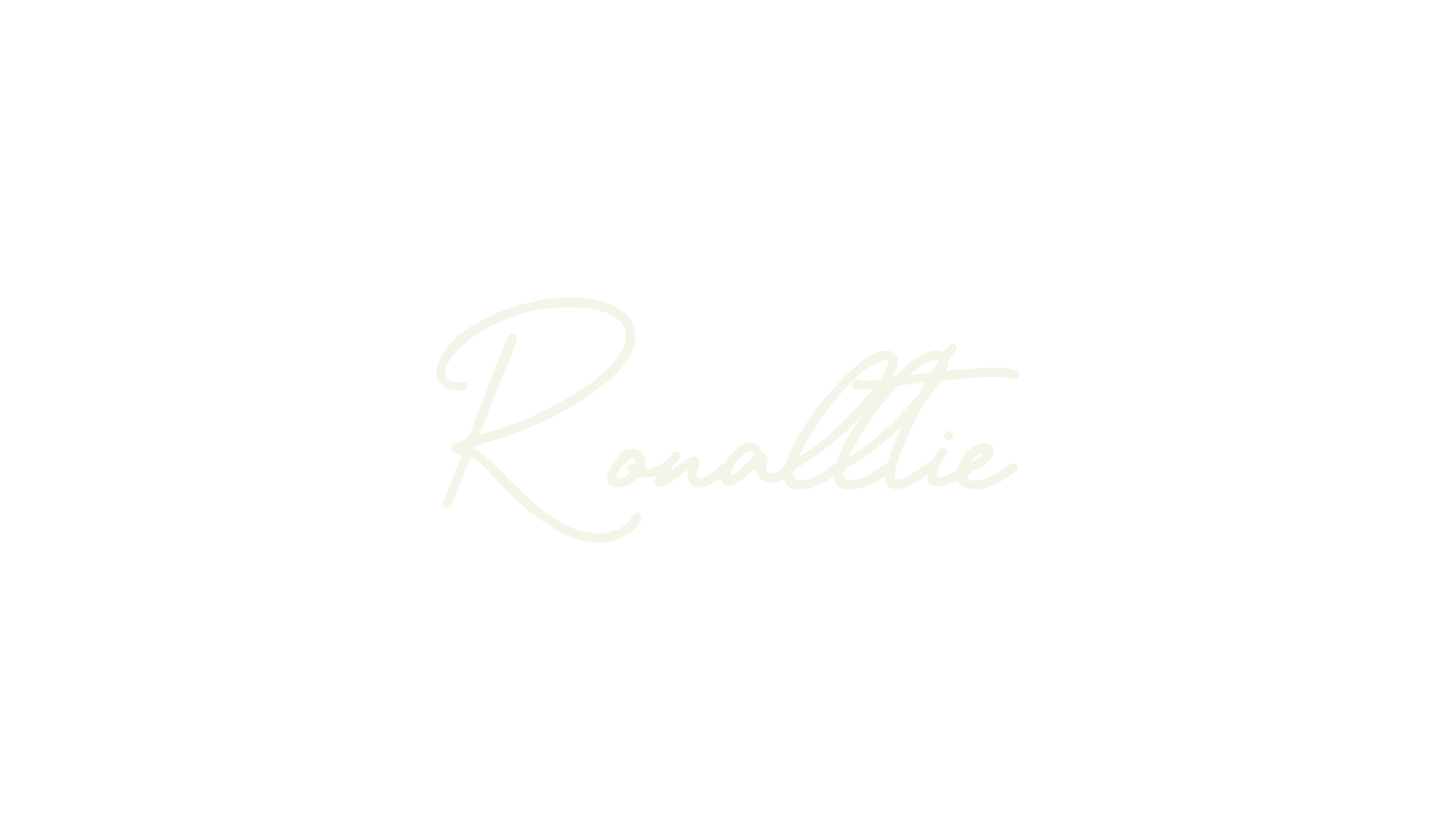 Ronalltie, cursive font preview