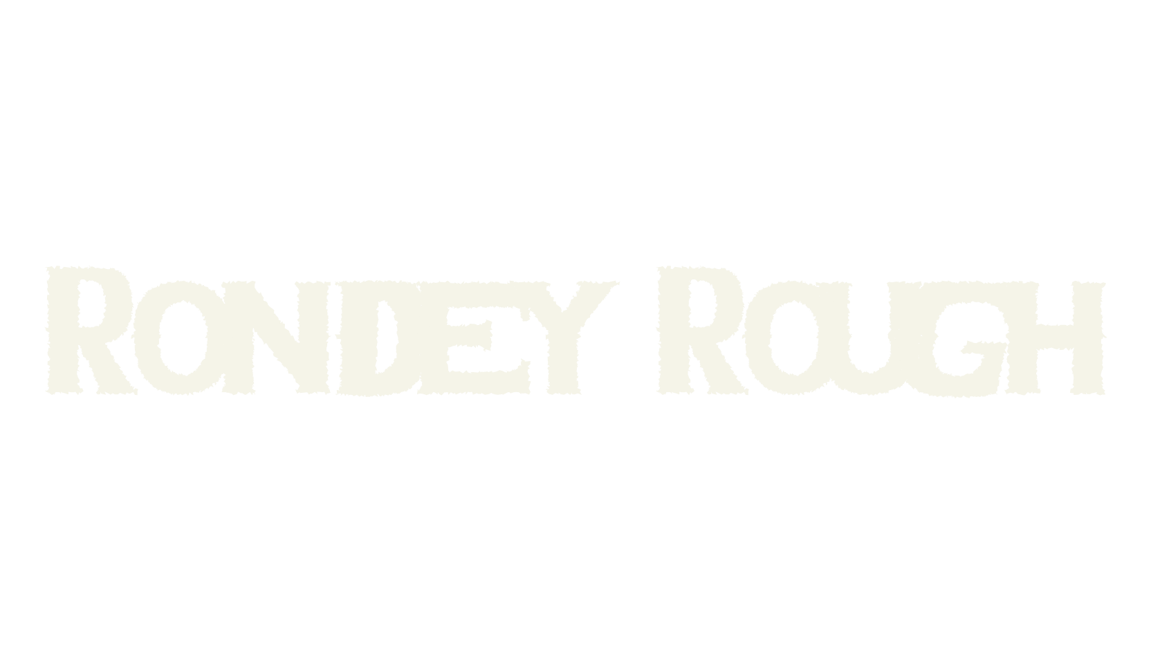 Rondey Rough, classic font preview