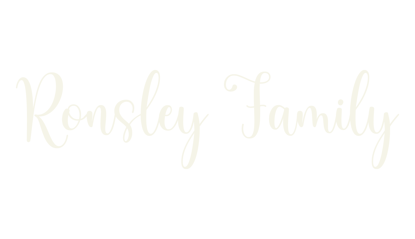 Ronsley Family, calligraphy font preview