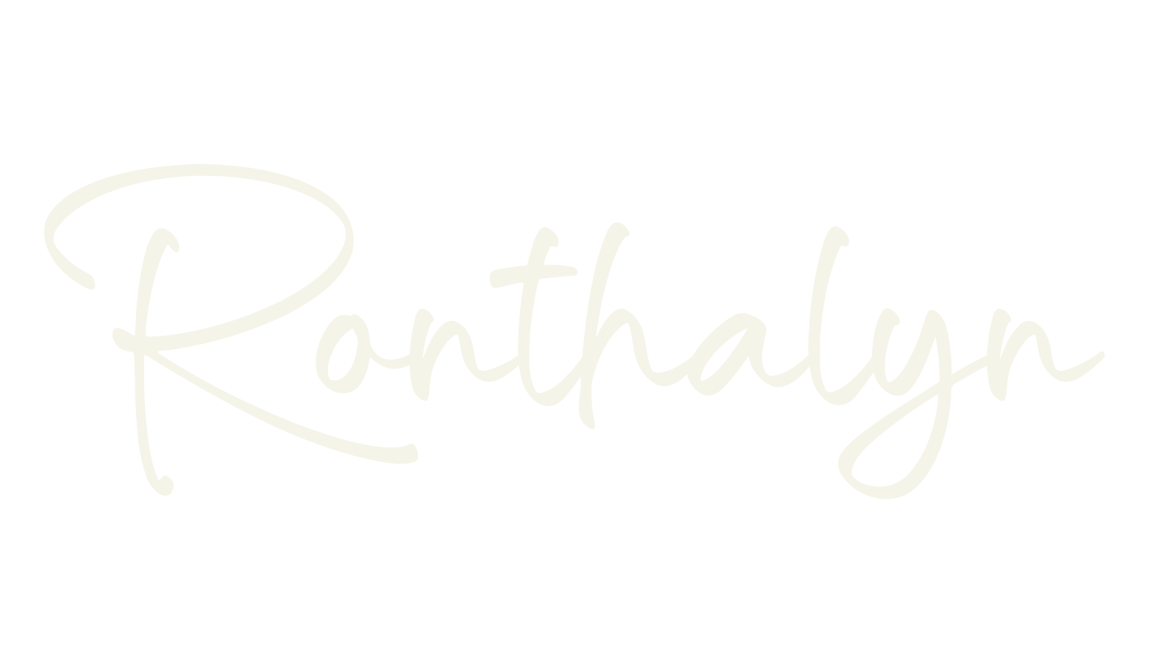 Ronthalyn, script font preview