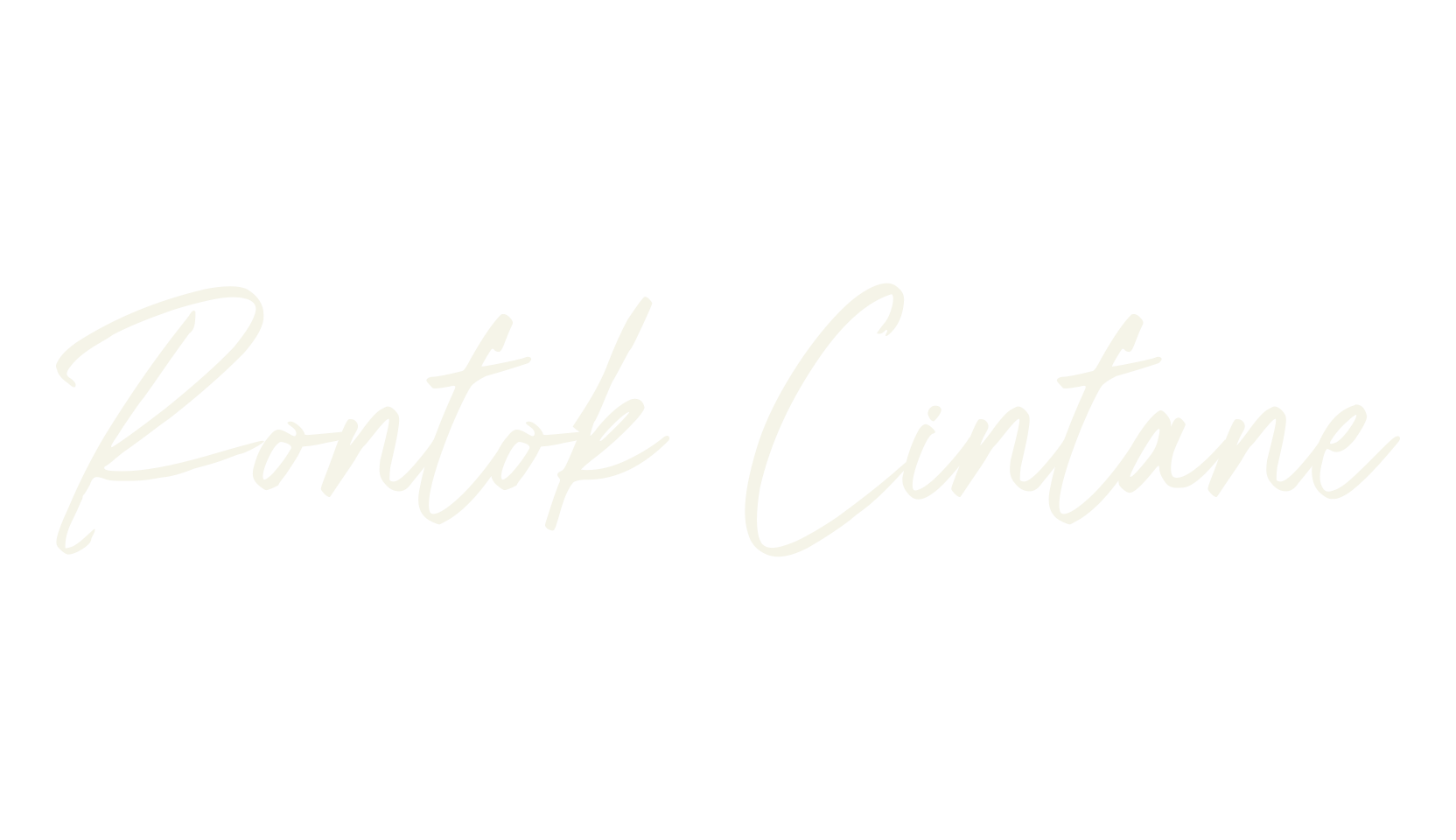 Rontok Cintane, handwriting font preview