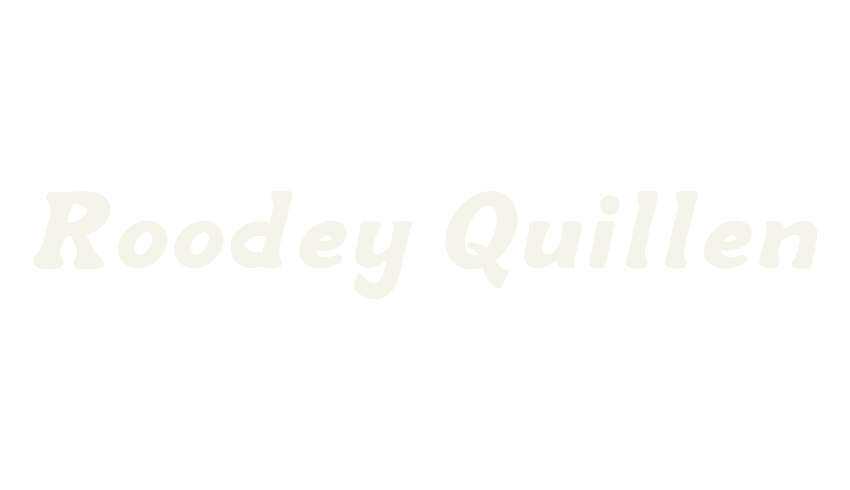 Roodey Quillen, handwriting font preview