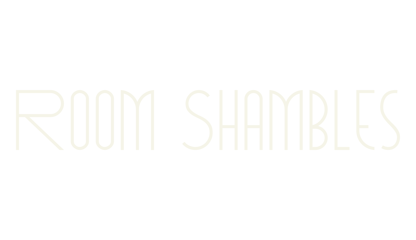 Room Shambles, art deco font preview