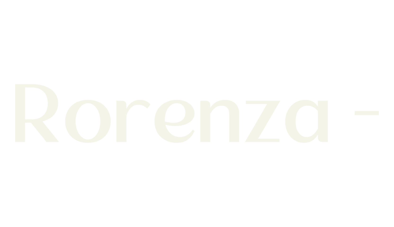 Rorenza -, fancy font preview