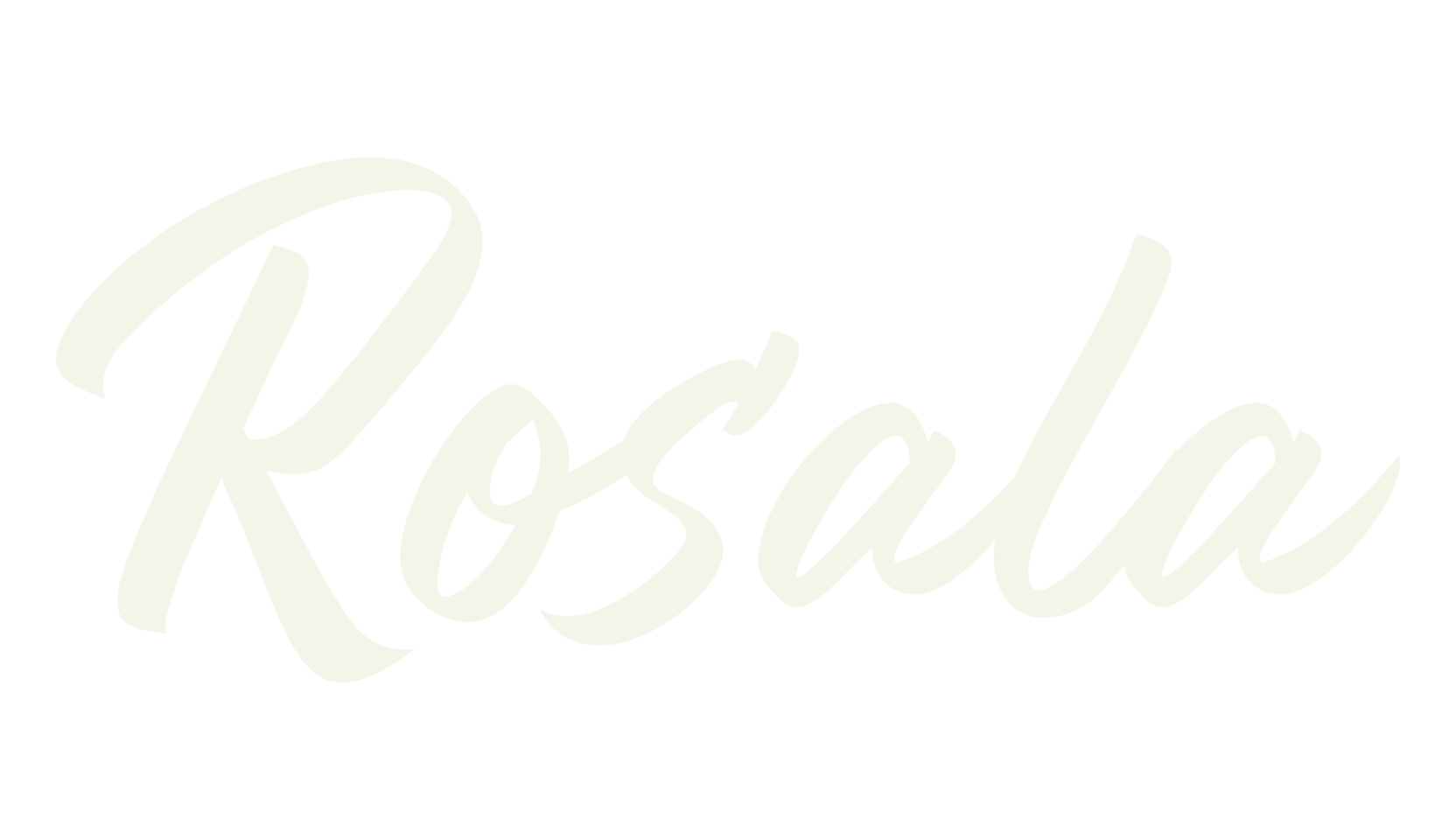Rosala, cursive font preview