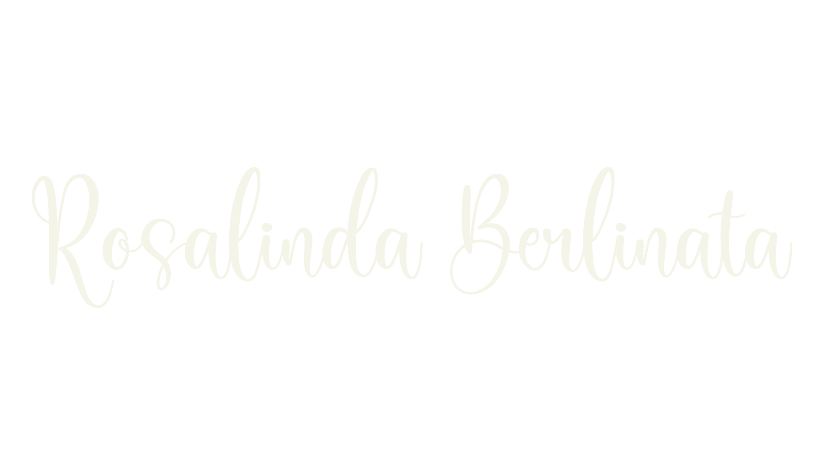 Rosalinda Berlinata, script font preview