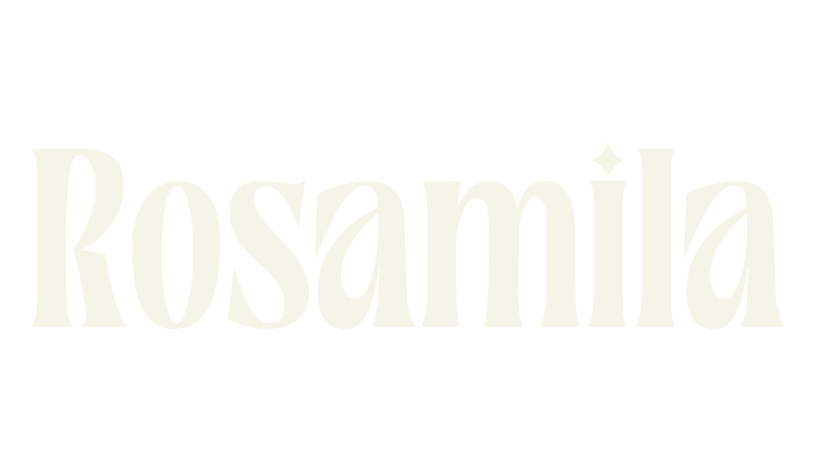 Rosamila, serif font preview