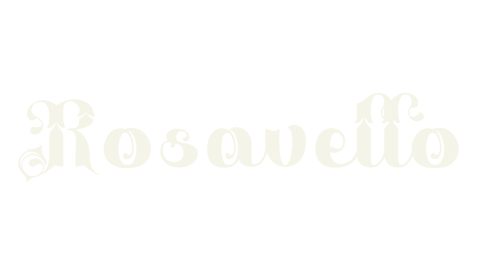 Rosavello, antique font preview