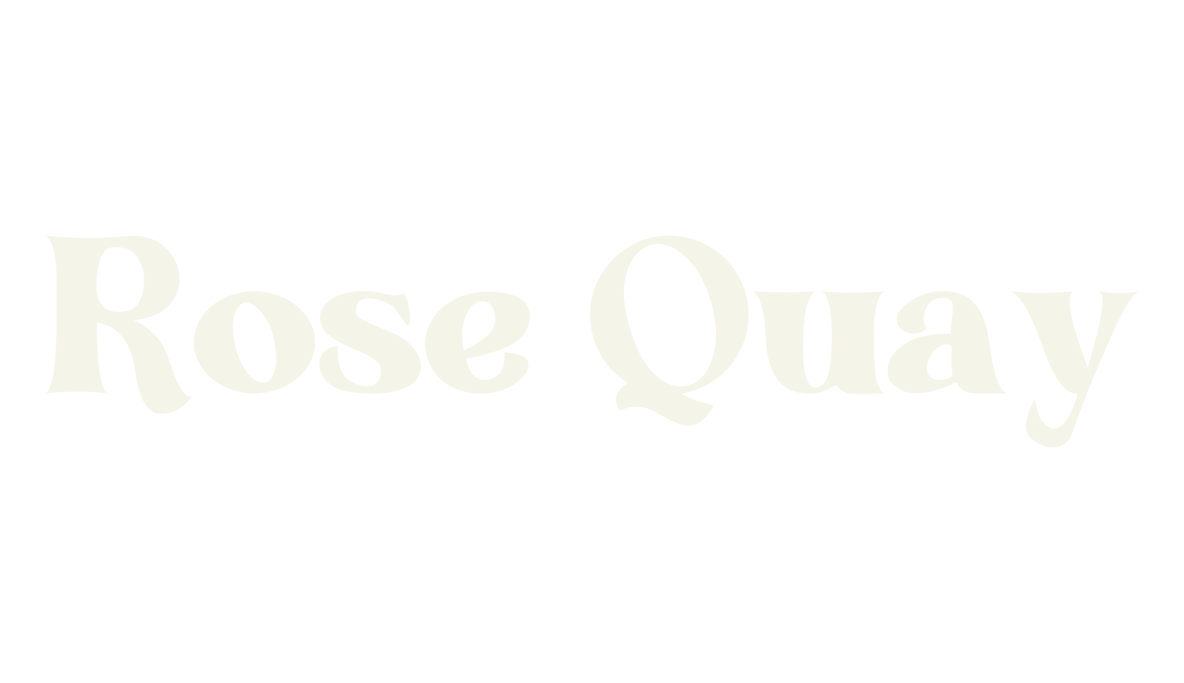 Rose Quay, modern font preview