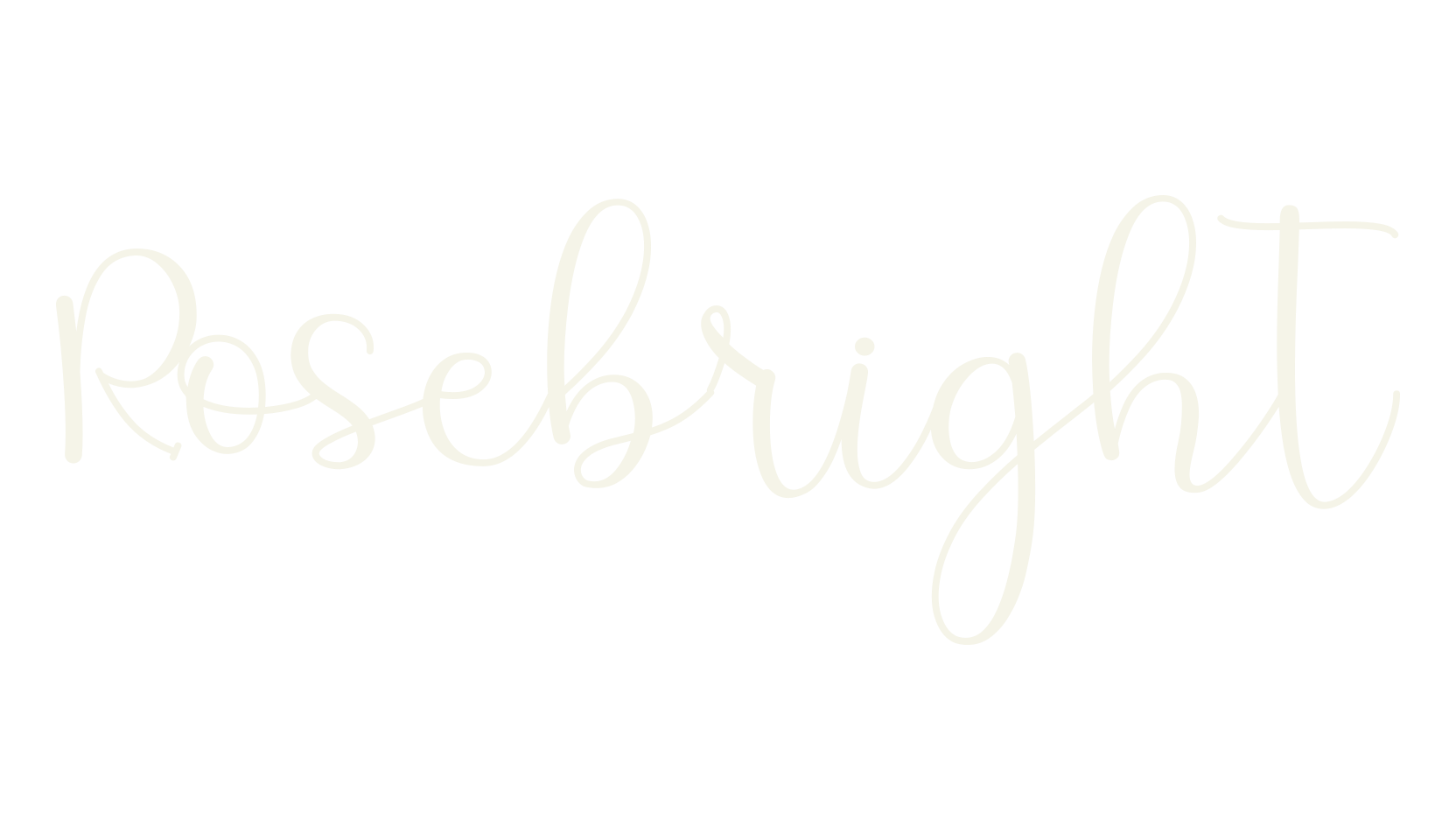 Rosebright, calligraphy font preview